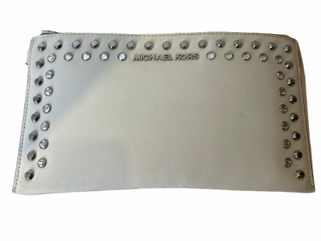 Michael Kors White Clutch  - As Seen on Instagram Fashion