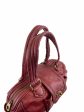 Marc by Marc Jacobs Burgundy Leather Tote on Sale