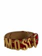 Moschino Red Leather Belt - 29” waist Online Sale