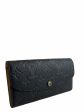 Louis Vuitton “Noir” Black Empreinte Leather “Emilie” Wallet Discount