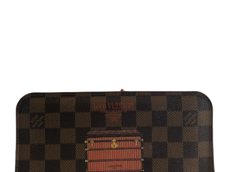 Part payment only - Louis Vuitton Damier Ebene Canvas Limited Edition “Inventeur Trunk & Lock Sarah” Wallet Supply