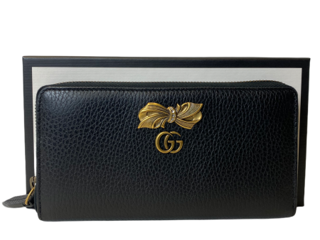 Gucci Black Leather Wallet - As Seen on Instagram 13 01 21 Cheap