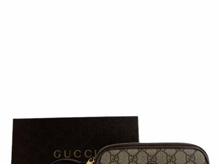 Gucci “Ophidia” Canvas Wristlet Phone Holder   Purse Supply