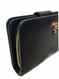 Prada Black Leather Bi-Fold Wallet Online Sale