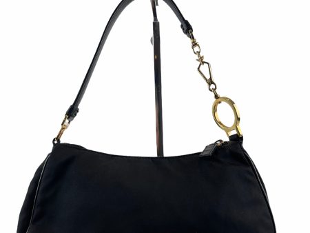 Prada Black Leather & Nylon Pochette Online Hot Sale