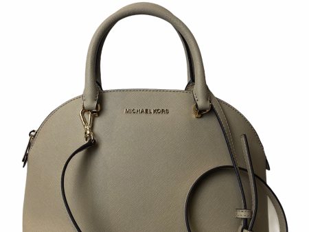 Michael Kors Taupe Leather  Emmy  Dome Satchel Online now