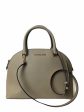 Michael Kors Taupe Leather  Emmy  Dome Satchel Online now