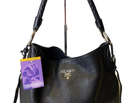 Prada Black Leather Hobo - as is Supply