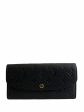 Louis Vuitton “Noir” Black Empreinte Leather “Emilie” Wallet Discount