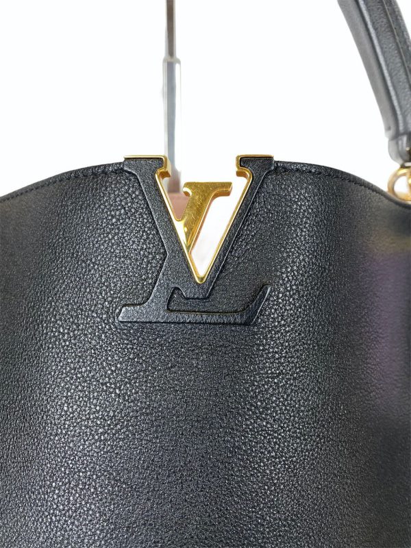 Louis Vuitton Black Calfskin Tournon Shoulder Bag Sale