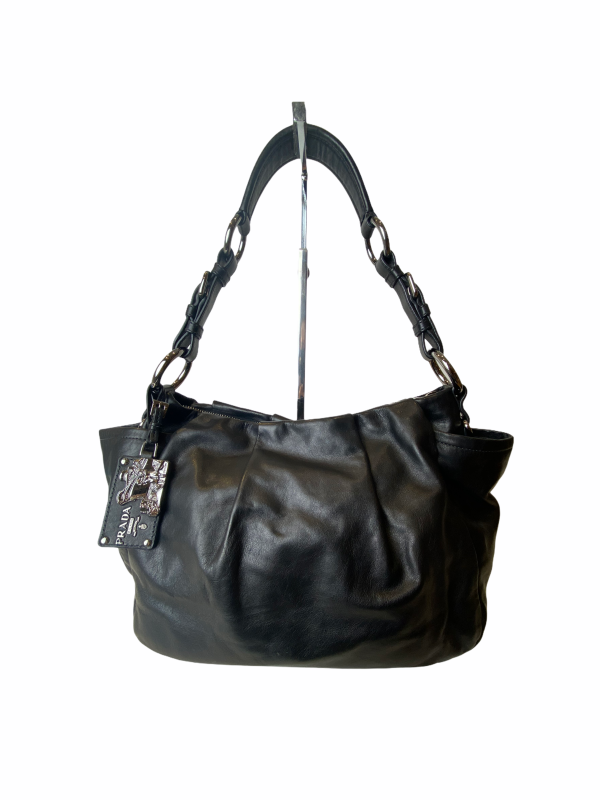 Prada Black Nappa Leather Shoulder Bag - As seen on Instagram 21 02 21 Cheap