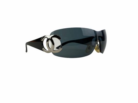 Chanel Black & Silver Sunglasses Supply