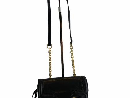 Diane Von Furstenberg Black Leather Mini Crossbody - As seen on Instagram 31 03 21 For Sale