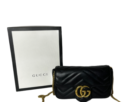 Gucci Black Quilted Leather Super Mini  Marmont  Crossbody - As Seen on Instagram 20 01 21 Cheap