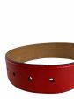 Moschino Red Leather Belt - 29” waist Online Sale