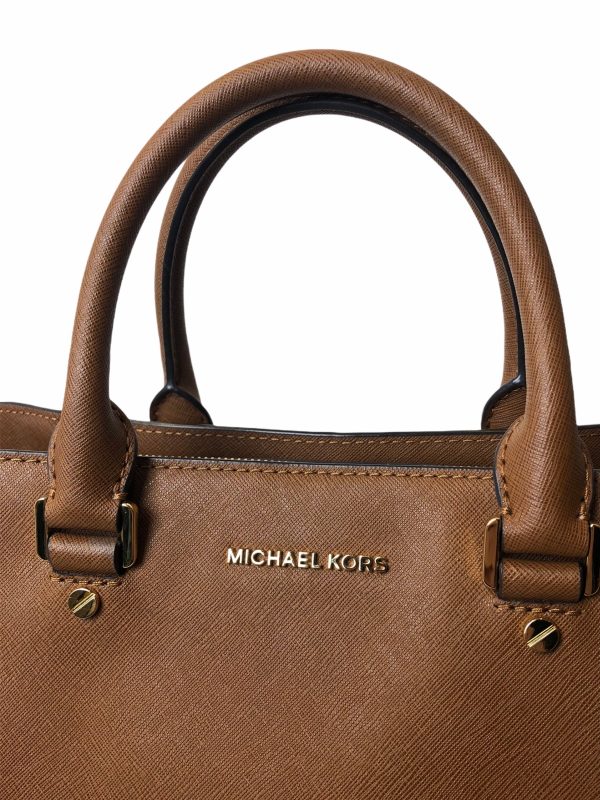 Michael Kors Tan Leather Crossbody Tote Fashion