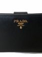 Prada Black Leather Bi-Fold Wallet Online Sale