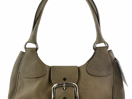 Prada Beige Leather Shoulder Bag For Discount