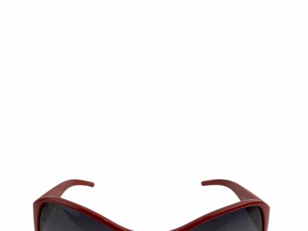 Dolce & Gabbana Red Wraparound Sunglasses Hot on Sale