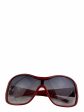 Dolce & Gabbana Red Wraparound Sunglasses Hot on Sale