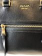 Prada Black Leather Tote - As seen on instagram 14 03 21 For Sale