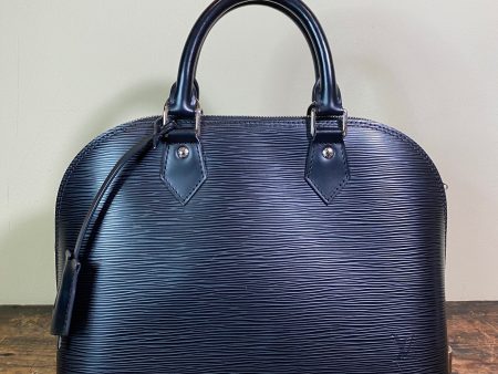 Louis Vuitton Black Epi Leather  Alma  PM Tote For Cheap