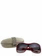 Dolce & Gabbana Red Wraparound Sunglasses Hot on Sale