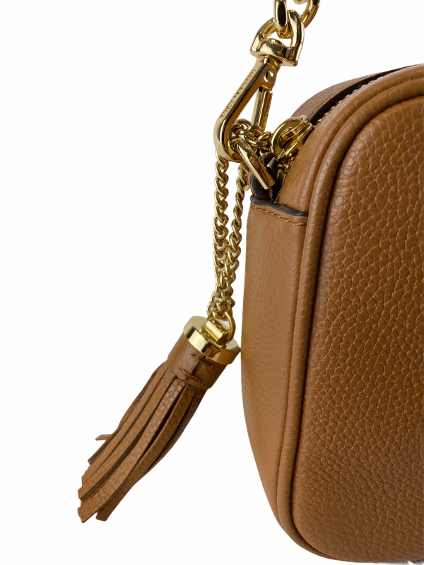 Michael Kors Tan Leather Crossbody - As seen on Instagram 17 03 21 Supply