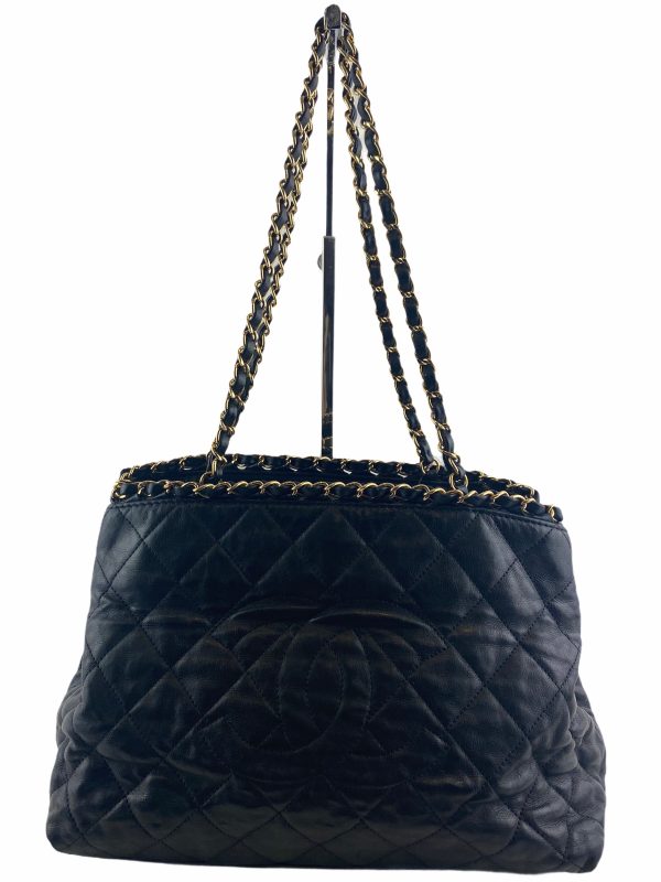 Chanel “Chain Me Tote” Quilted Calfskin Leather Shoulder Bag For Cheap